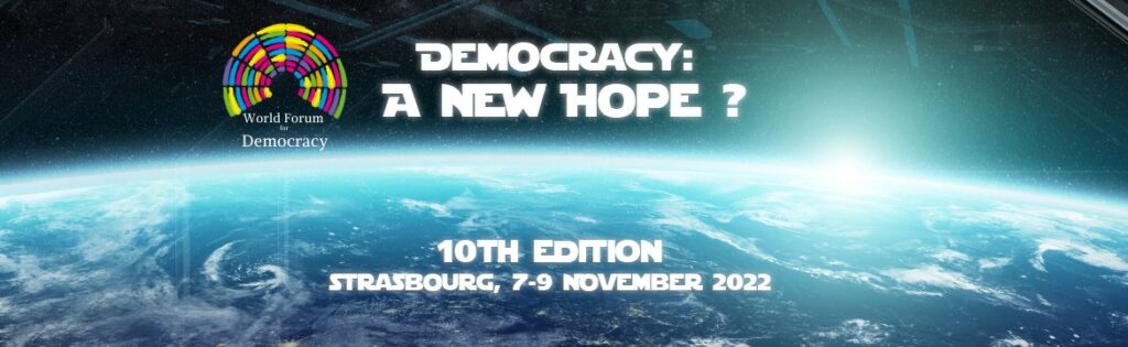 World Forum for Democracy to be held from 7th to 9th November 2022