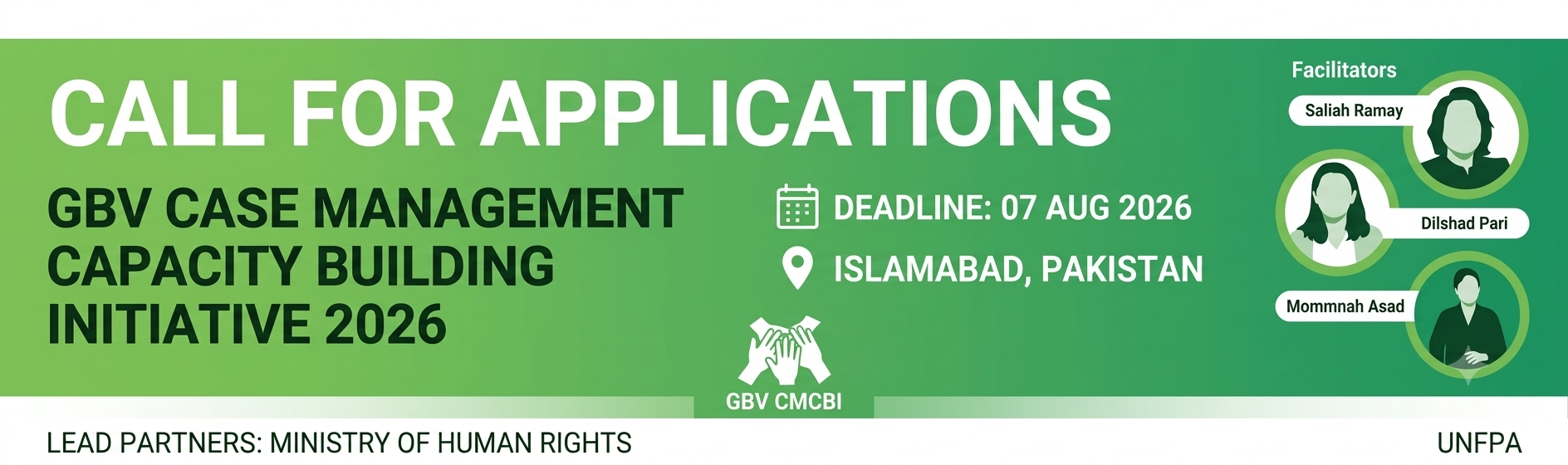Call for Applications: GBV Case Management Capacity Building Initiative (Pakistan 2026)